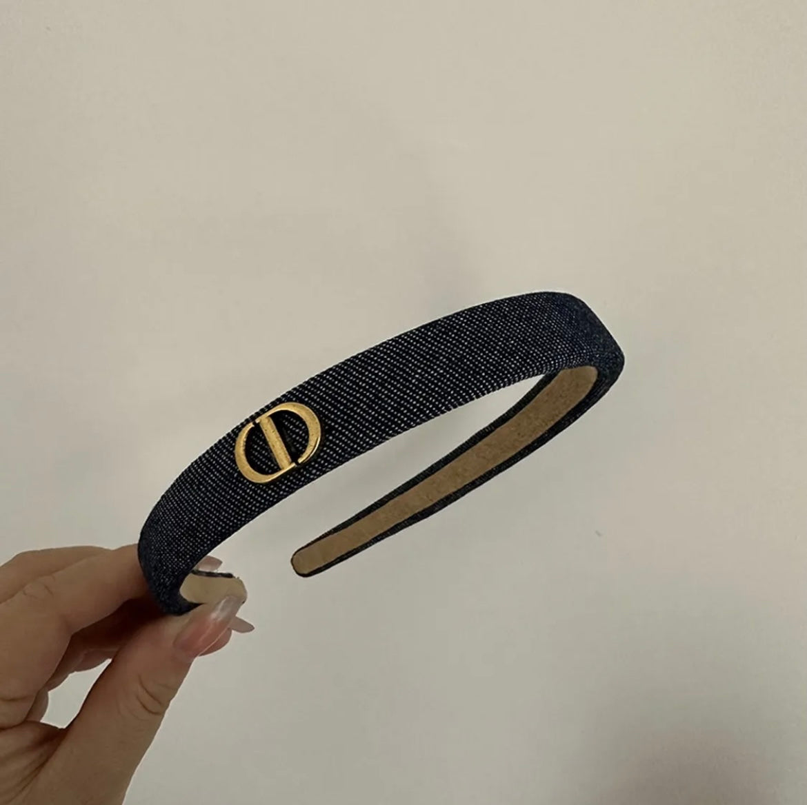 Navy Denim Hairband