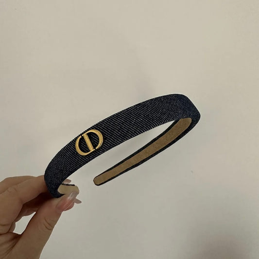 Navy Denim Hairband