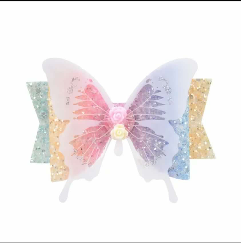 Butterfly Glitter Bow